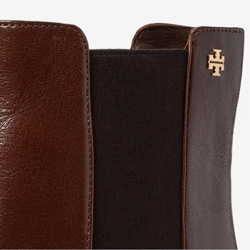 NEW TORY BURCH Coco Brown/ Dark Leather Banana Chelsea Boots 6.5 $578 - Picture 6 of 11